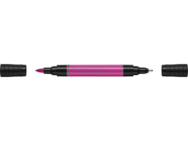 Tekenstift Faber-Castell Pitt Artist Pen duo marker 125 purper middel