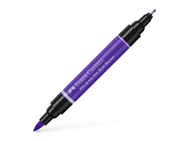 Tekenstift Faber-Castell Pitt Artist Pen duo marker 136 violett
