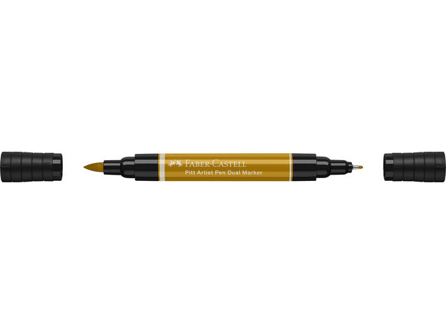 Tekenstift Faber-Castell Pitt Artist Pen Duo Marker 268 Grüngold