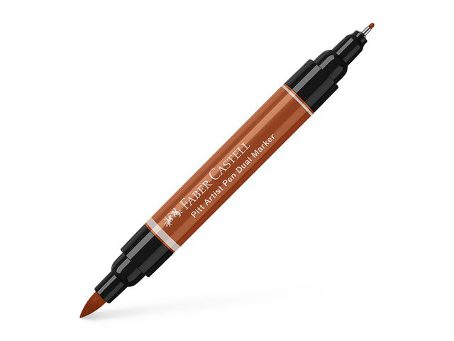 Tekenstift Faber-Castell Pitt Artist Pen duo marker 188 blutrot