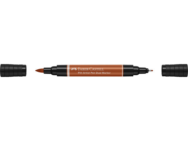 Tekenstift Faber-Castell Pitt Artist Pen duo marker 188 blutrot