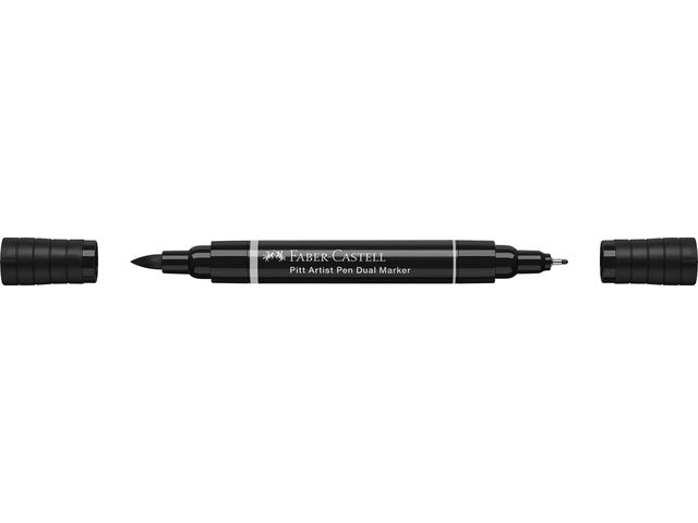 Tekenstift Faber-Castell Pitt Artist Pen duo marker 199 schwarz