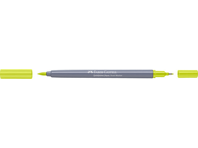 Duo aquarelmarker Faber-Castell Goldfaber 206 limoen