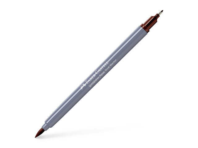 Duo aquarelmarker Faber-Castell Goldfaber 283 gebrande sienna