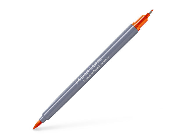 Duo aquarelmarker Faber-Castell Goldfaber 113 oranje glanzend