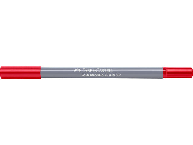 Duo aquarelmarker Faber-Castell Goldfaber 121 geraniumrood fel
