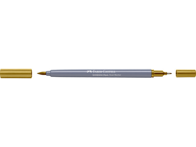 Duo aquarelmarker Faber-Castell Goldfaber 269 oker groen