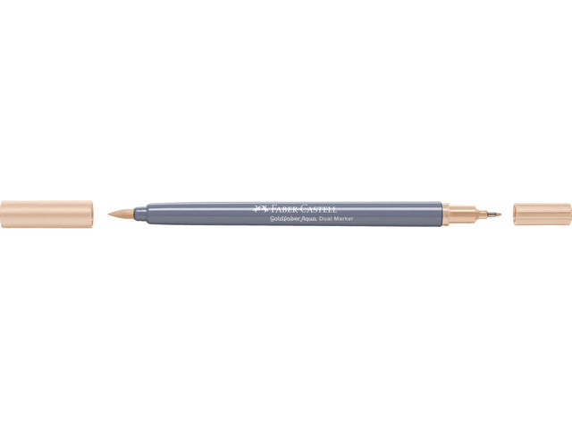 Duo aquarelmarker Faber-Castell Goldfaber 281 zand