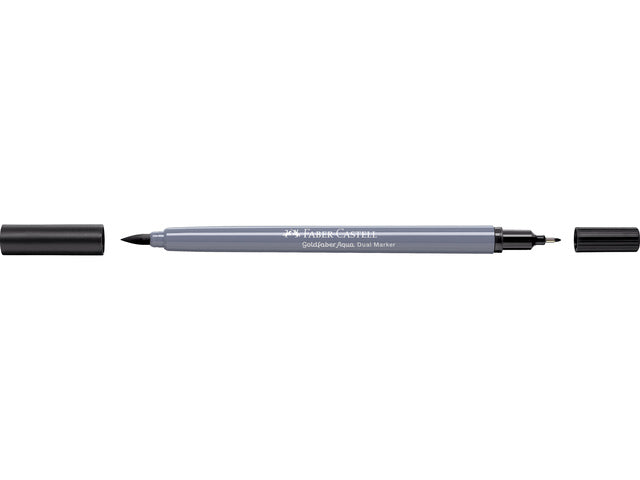 Duo aquarelmarker Faber-Castell Goldfaber 199 zwart