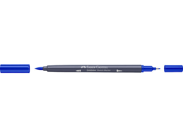 Skizzenmarker Faber-Castell Goldfaber 151 helioblau rötlich auf Alkoholbasis
