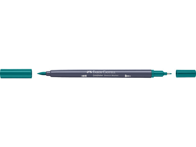 Sketchmarker Faber-Castell Goldfaber 313 dunkles Kobaltgrün auf Alkoholbasis