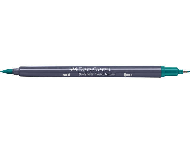 Sketchmarker Faber-Castell Goldfaber 313 dunkles Kobaltgrün auf Alkoholbasis
