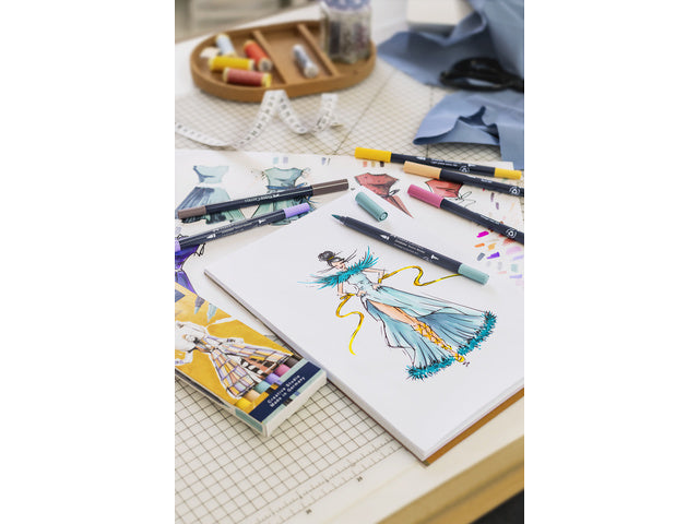 Sketchmarker Faber-Castell Goldfaber etui 6 stuks Fashion set op alcoholbasis