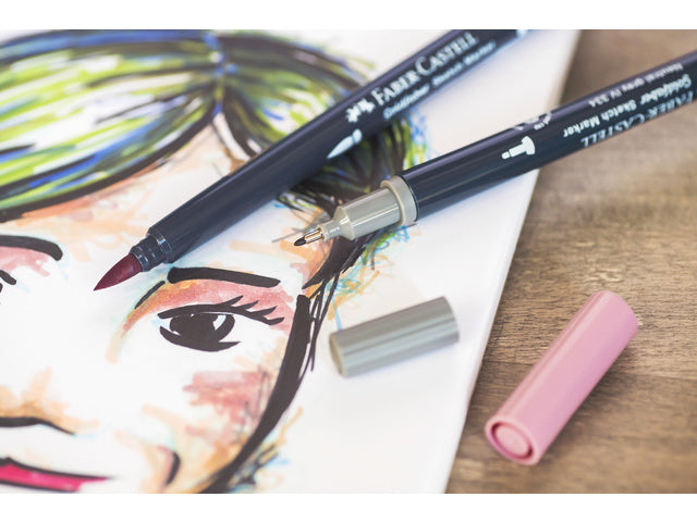 Sketchmarker Faber-Castell Goldfaber etui 6 stuks Portrait op alcoholbasis