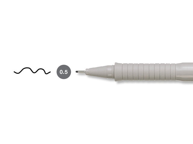 tekenpen Faber-Castell Ecco Pigment 0,5 mm zwart
