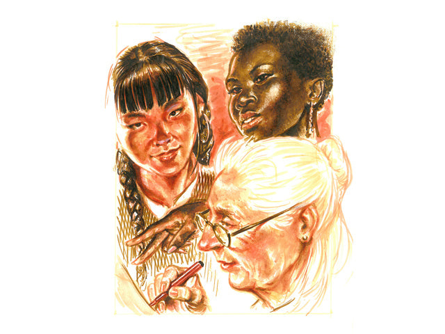 Tekenstift Faber-Castell Pen Brush "Portret" etui á 6 stuks
