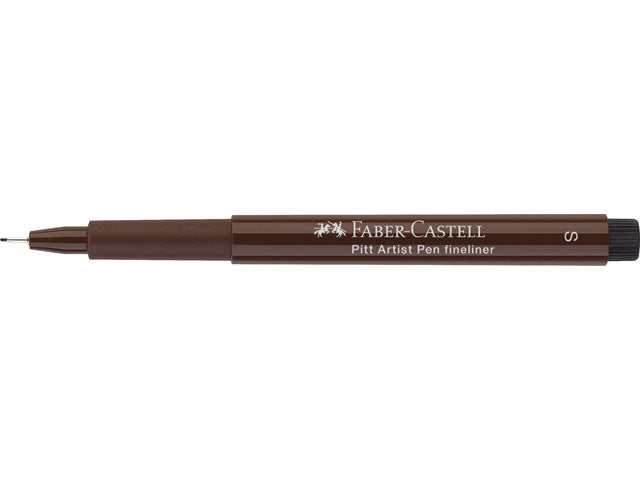 Tekenstift Faber-Castell Pitt Artist Pen S donker sepia