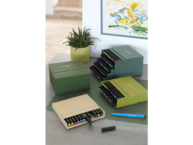 Tekenstift Faber-Castell Pitt Artist Pen Brush 12dlg studiobox