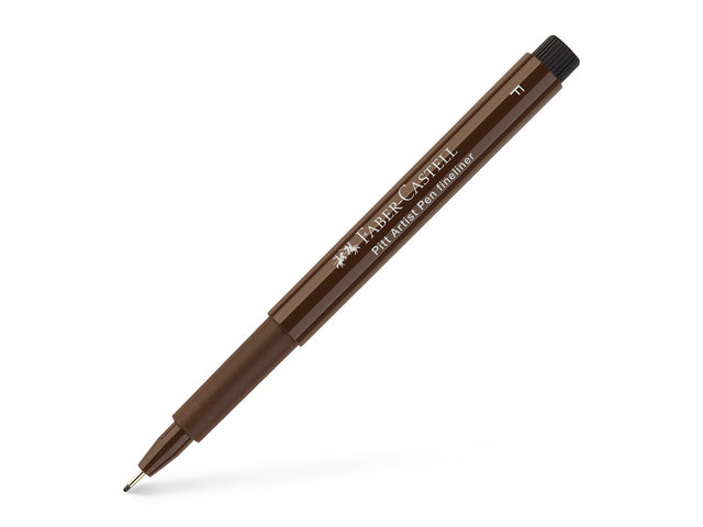 Tekenstift Faber-Castell Pitt Artist Pen F donker sepia
