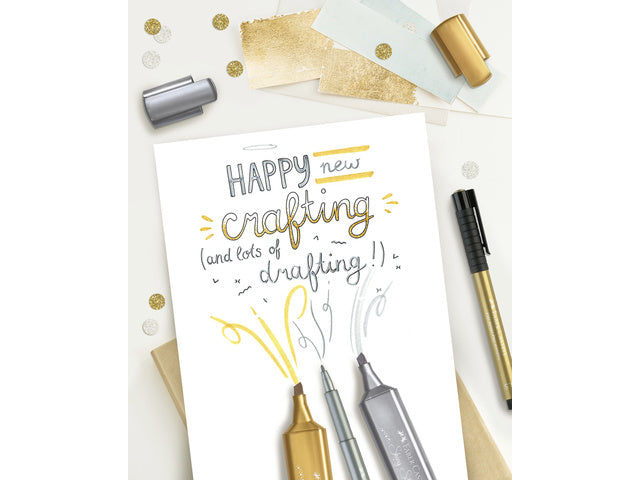 Tekenstift Faber-Castell Pitt Artist Pen 250 goud