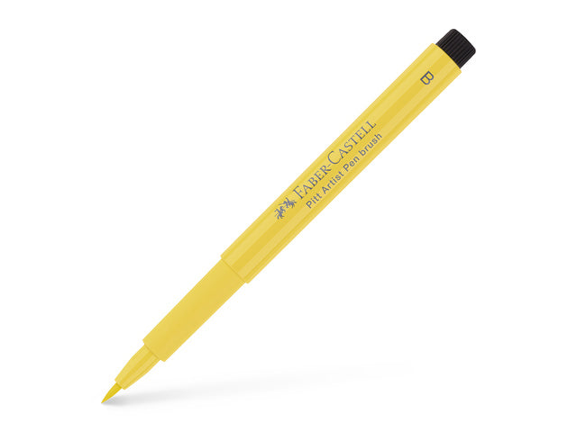 Tekenstift Faber-Castell Pitt Artist Pen Brush 108 donker cadmium geel