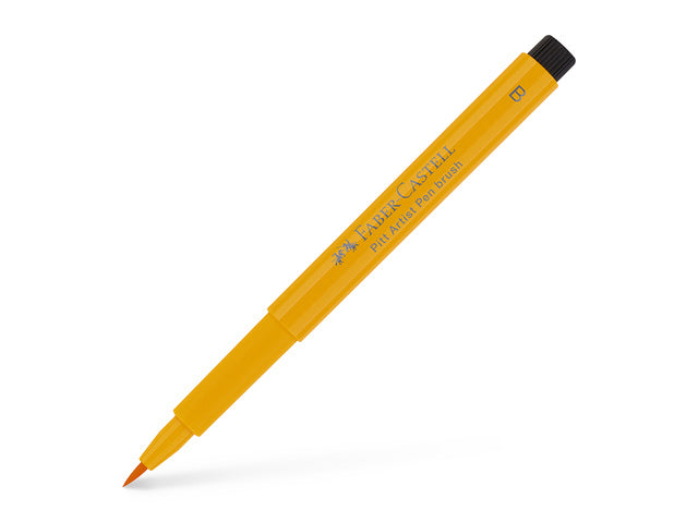 Tekenstift Faber-Castell Pitt Artist Pen Brush 109 chroomgeel donker