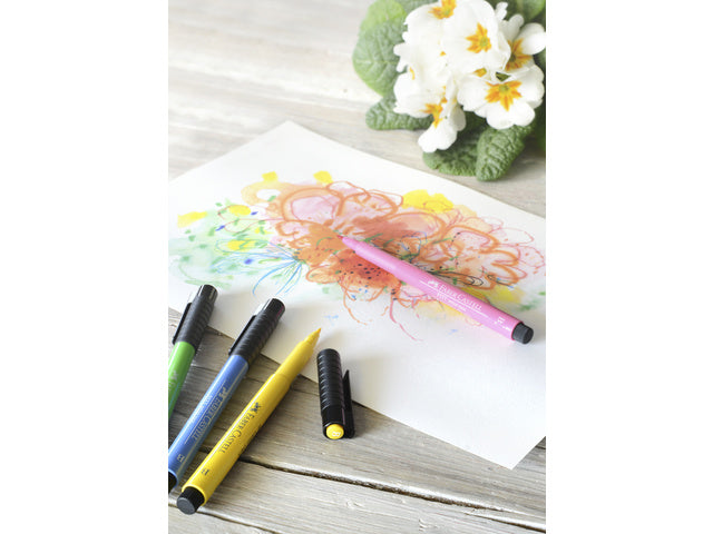 Tekenstift Faber-Castell Pitt Artist Pen Brush 112 bladgroen