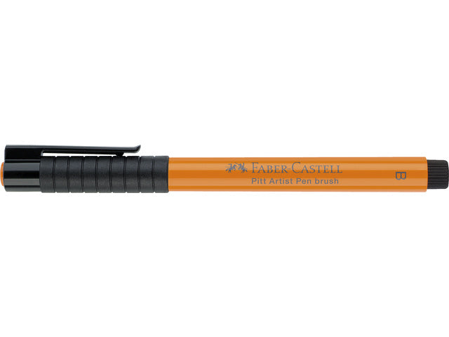 Tekenstift Faber-Castell Pitt Artist Pen Brush 113 oranje glanzend