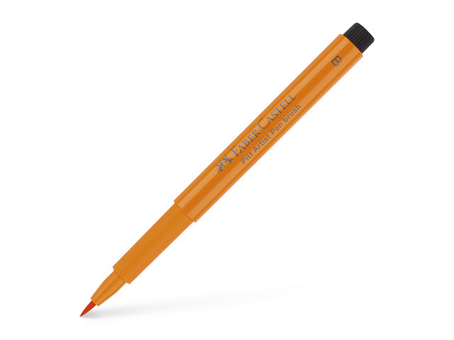 Tekenstift Faber-Castell Pitt Artist Pen Brush 113 oranje glanzend