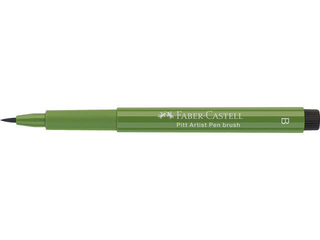 Tekenstift Faber-Castell Pitt Artist Pen Brush 167 permanent olijfgroen