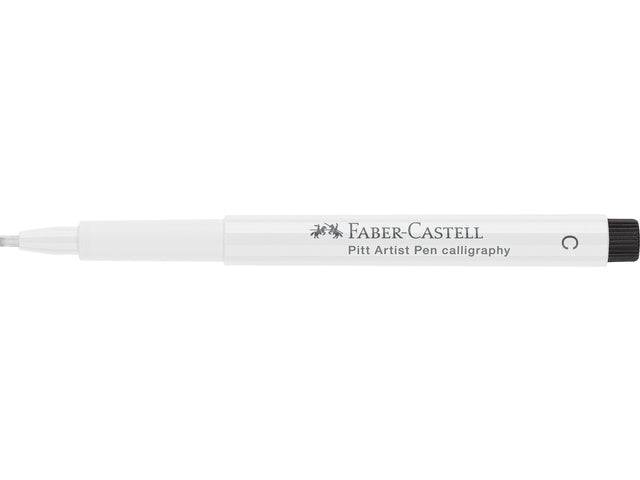 Kalligrafiepen Faber-Castell Pitt C 101 wit
