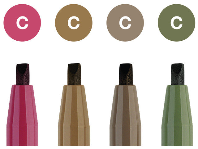Tekenstift Faber-Castell Pitt Artist Pen kalligrafieset van 4st