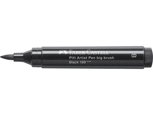 Tekenstift Faber-Castell Pitt Artist Pen Big Brush 199 schwarz