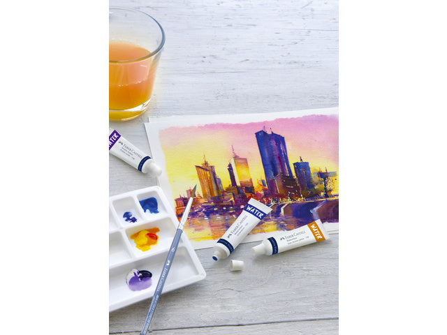 Waterverf Faber-Castell 12 stuks assorti kleuren