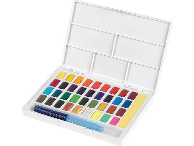Waterverf Faber-Castell in doos met 36 kleuren
