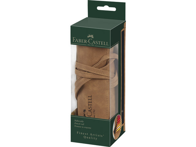 Roletui Faber-Castell kunstleer bruin capaciteit: 45