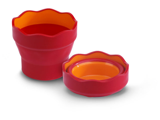 Waterbeker Faber-Castell Clic &amp; Go roze/oranje