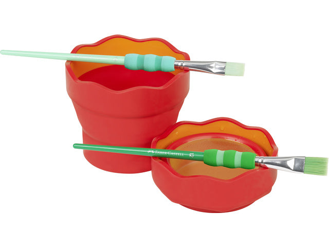 Waterbeker Faber-Castell Clic &amp; Go roze/oranje
