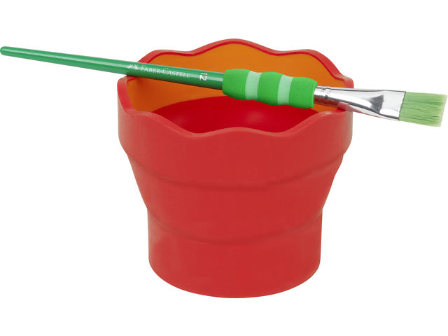 Waterbeker Faber-Castell Clic &amp; Go roze/oranje