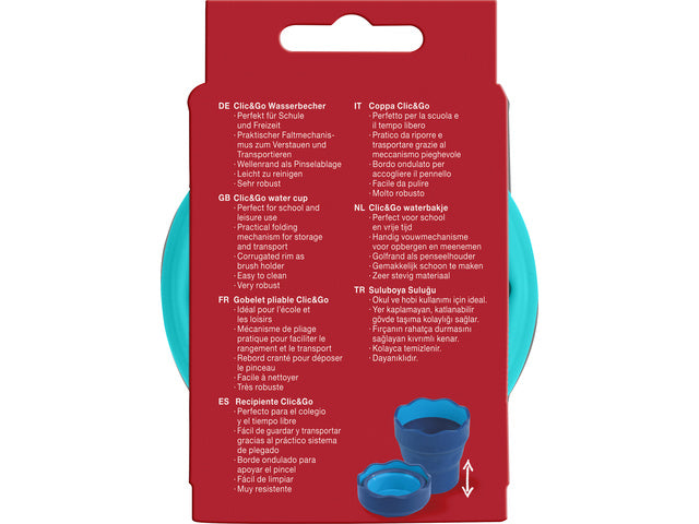 Waterbeker Faber-Castell Clic &amp; Go turquoise