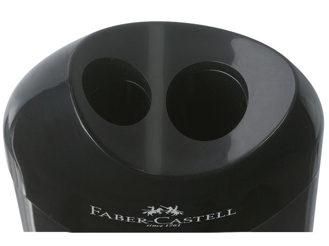 Puntenslijper Faber-Castell und Afvalkoker Schwarz