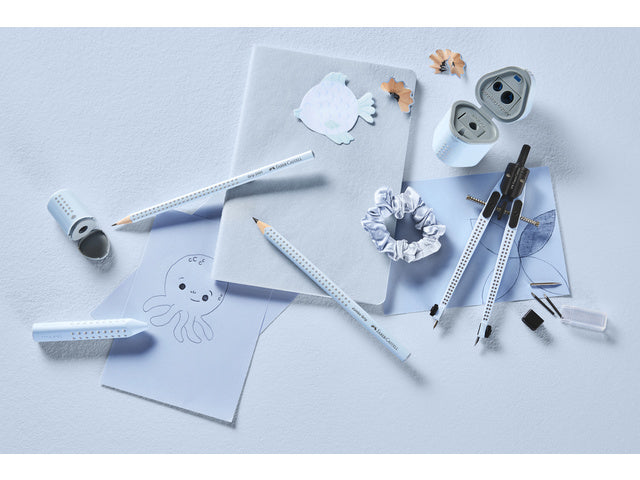 Puntenslijper Faber-Castell handgreep mini hemelsblauw