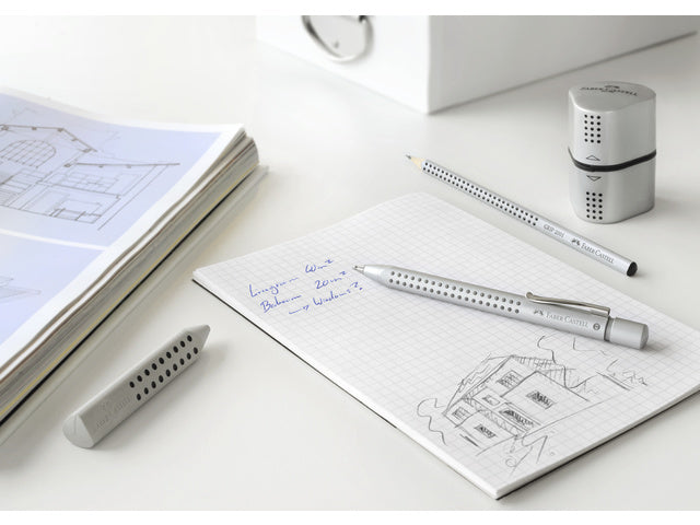Puntenslijper Faber-Castell GRIP 2001 Trio Silber