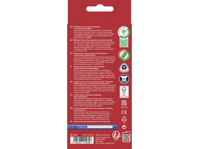 Kleurpotlood Faber-Castell Grip promotieset 10+2