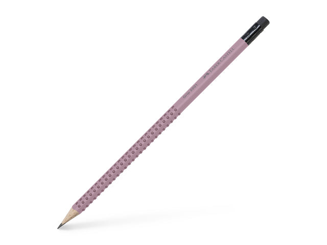 Potlood Faber-Castell grip 2001 grafiek B met gom Rose shadows