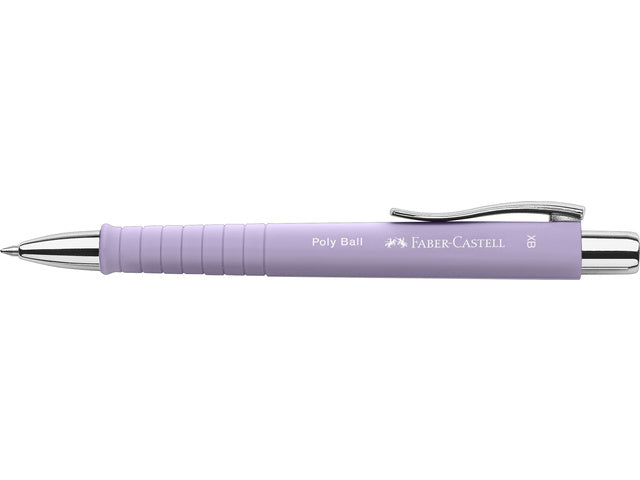 Balpen Faber-Castell Polyball XB zoet lila