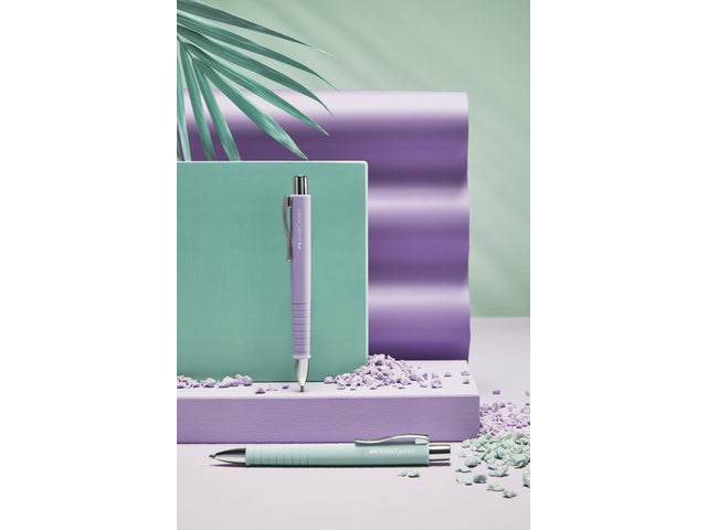 Balpen Faber-Castell Polyball XB zoet lila