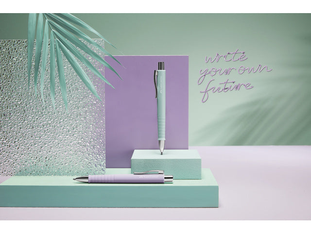 Balpen Faber-Castell Polyball XB zoet lila