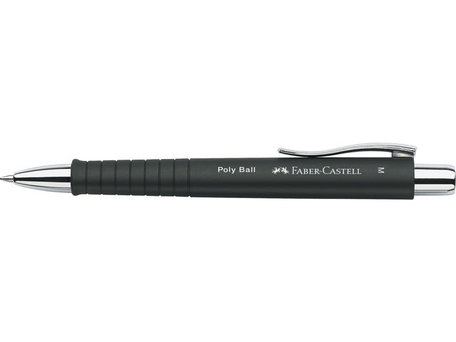 Balpen Faber-Castell Polyball M zwart