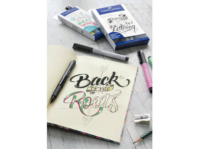 Tekenstift Faber-Castell Pitt Artist Pen handlettering I 6-teiliges Etui